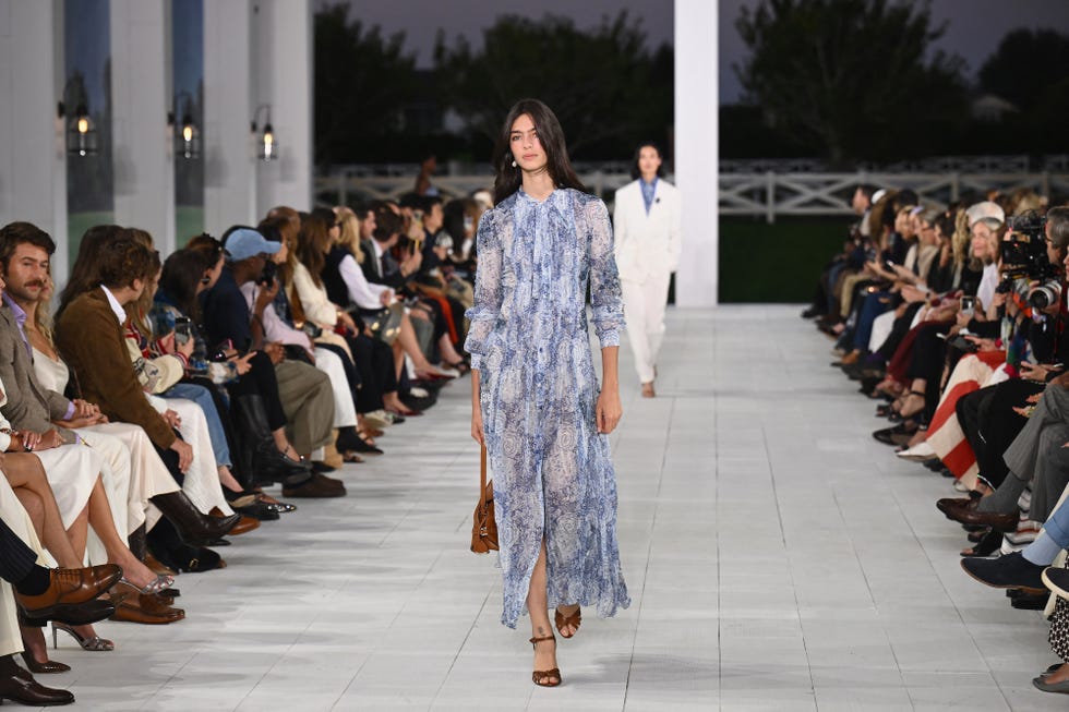 models walk the runway during the ralph lauren springsummer 2025 collection runway show in bridgehampton, new york on september 5, 2024 photo by angela weiss afp