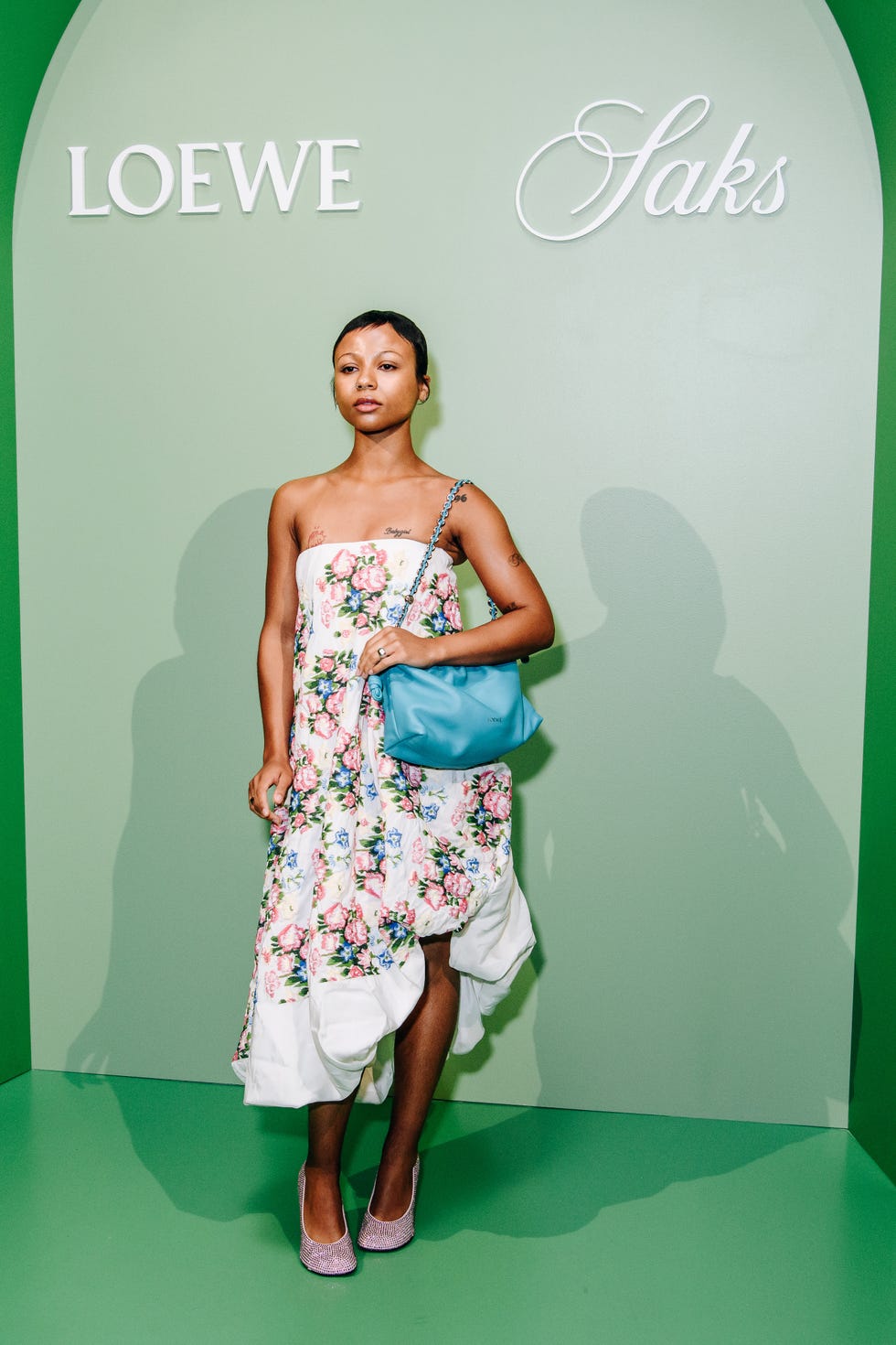 myharsquola herrold at the saks x loewe dinner during new york ready to wear fashion week on september 7, 2024 in new york, new york