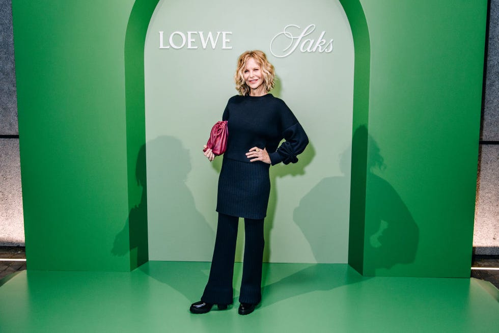 meg ryan at the saks x loewe dinner during new york ready to wear fashion week on september 7, 2024 in new york, new york photo by nina westerveltwwd via getty images