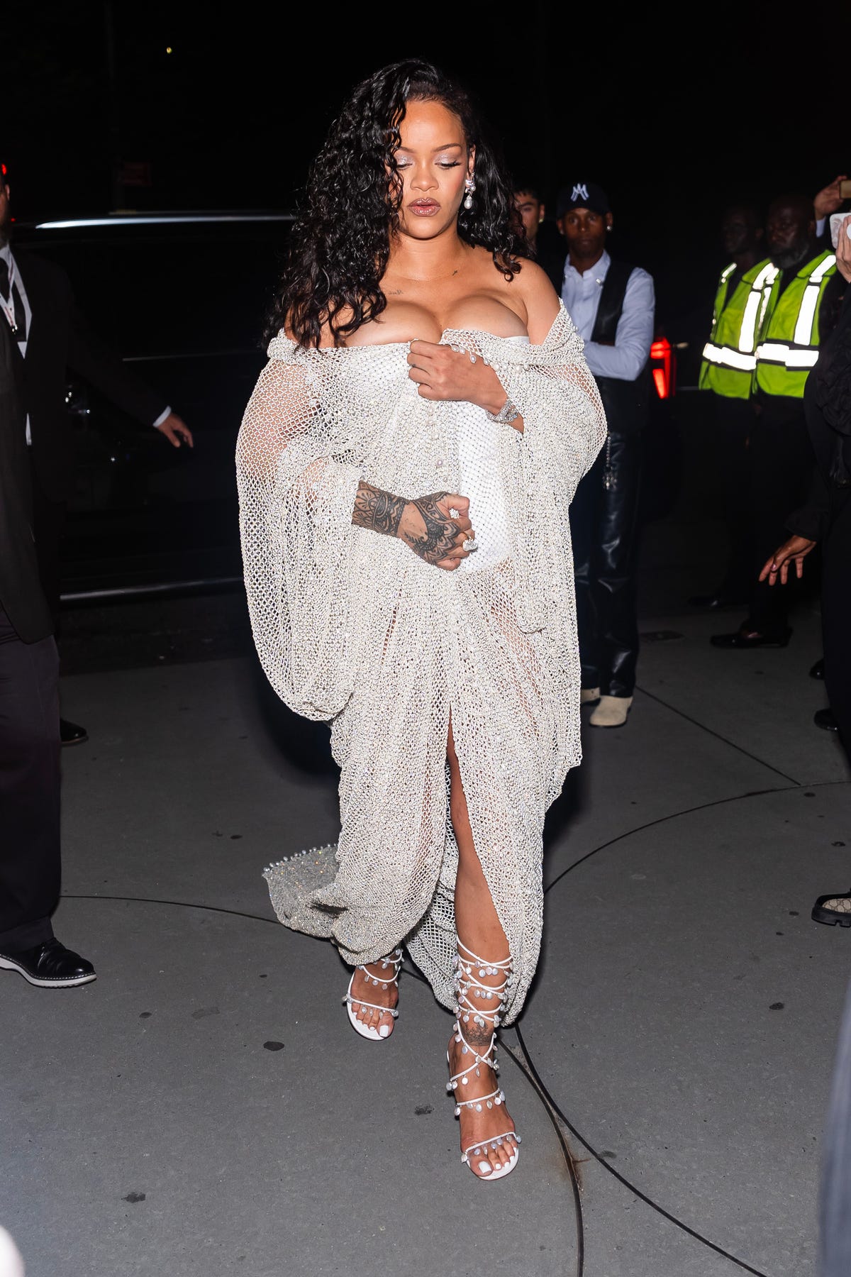 Rihanna Claims Her NYFW Crown with Two Different Sheer Alaïa Looks