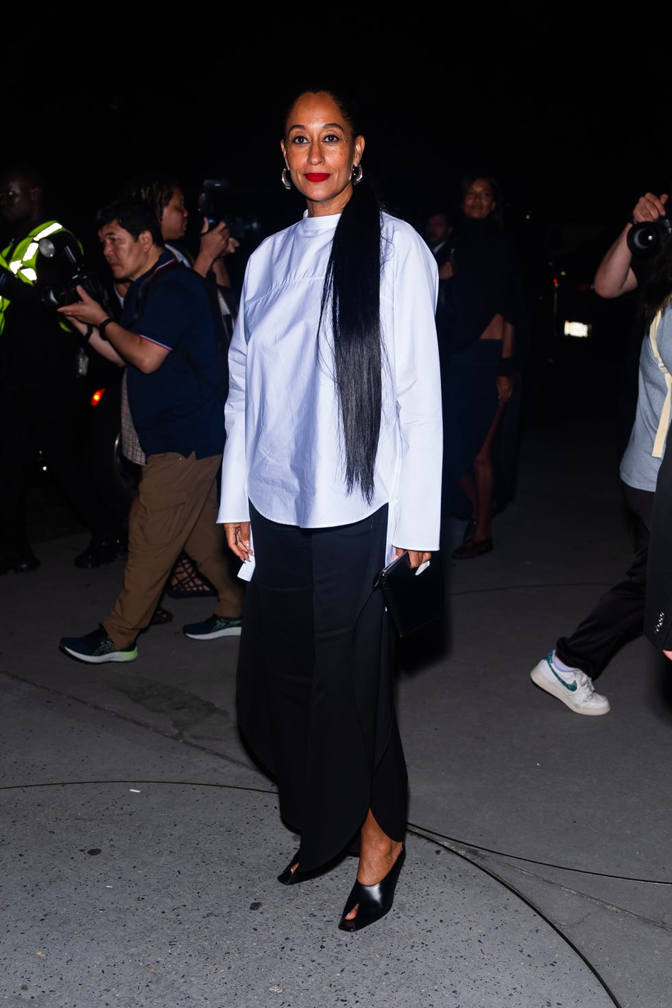 new york, new york september 06 tracee ellis ross attends the alaia fashion show during new york fashion week the shows at the solomon r guggenheim museum on september 06, 2024 in new york city photo by gothamgc images