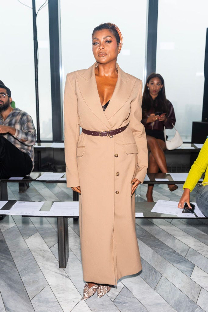 new york, new york september 07 taraji p henson attends the jonathan simkhai fashion show during new york fashion week the shows at the edge at hudson yards on september 07, 2024 in new york city photo by gothamgetty images