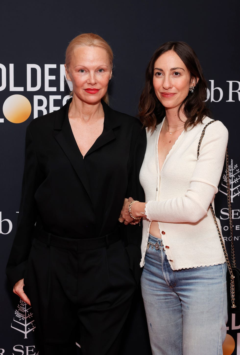 toronto, ontario september 07 pamela anderson and gia coppola attend the road to the golden globes party during the 2024 toronto international film festival at four seasons hotel toronto on september 07, 2024 in toronto, ontario photo by emma mcintyregetty images