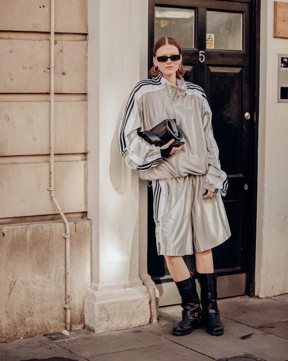 street style as part of london ready to wear fashion week on september 14, 2024 in london, england photo by jonathan daniel prycewwd via getty images