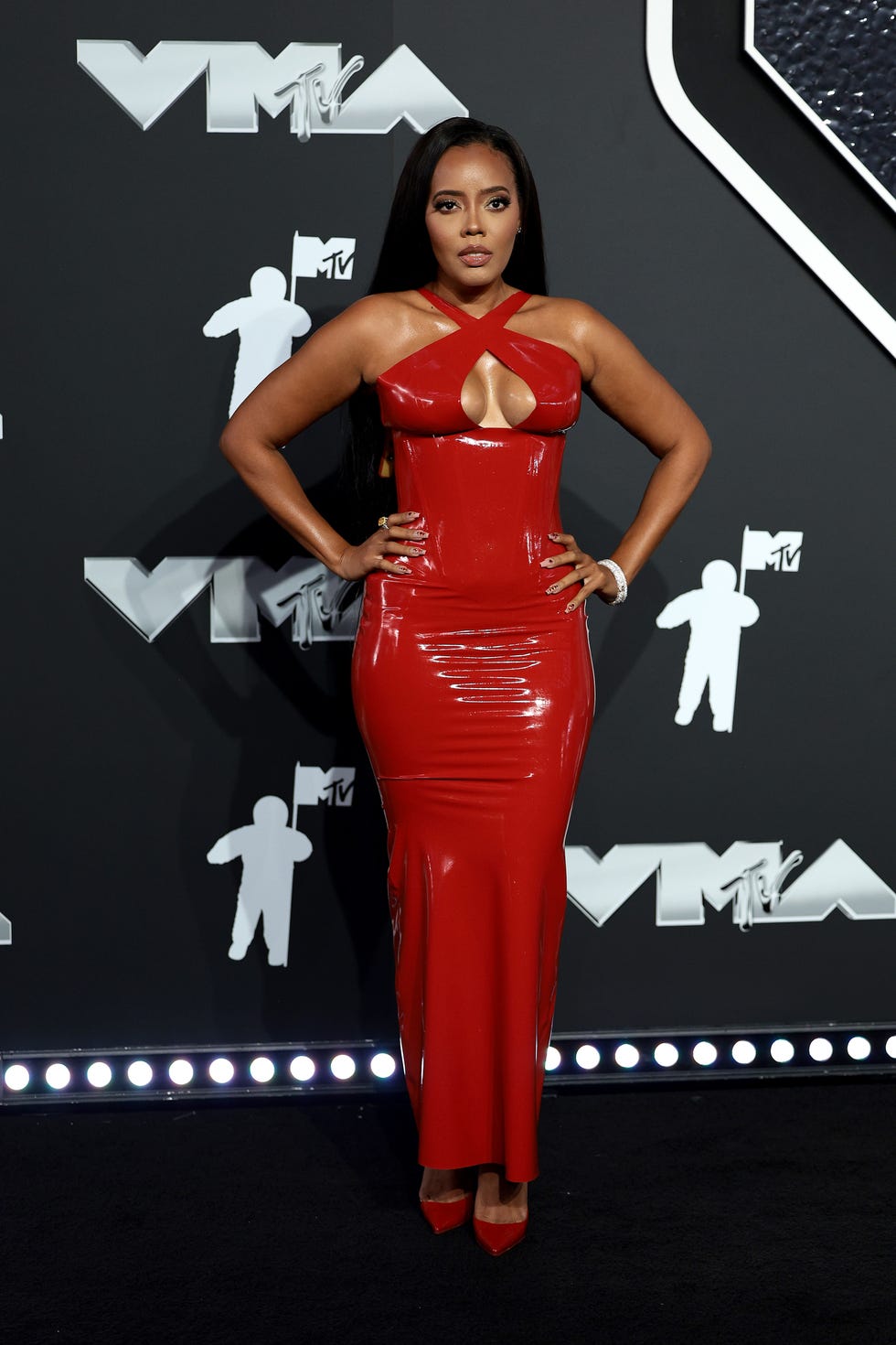 elmont, new york september 11 angela simmons attends the 2024 mtv video music awards at ubs arena on september 11, 2024 in elmont, new york photo by dimitrios kambourisgetty images