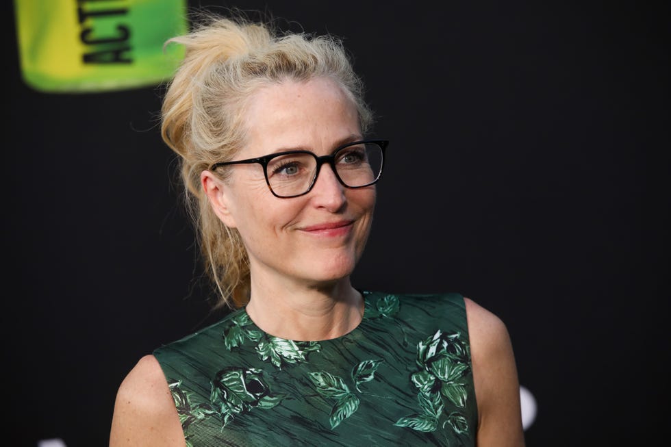 gillian anderson at the los angeles premiere of held at the directors guild of america theater on september 16, 2024 in los angeles, california photo by chad salvadorvariety via getty images