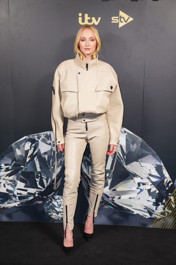 sophie turner attends the launch of new itv series joan, at jack solomons club in london picture date thursday september 19, 2024 photo by james manningpa images via getty images