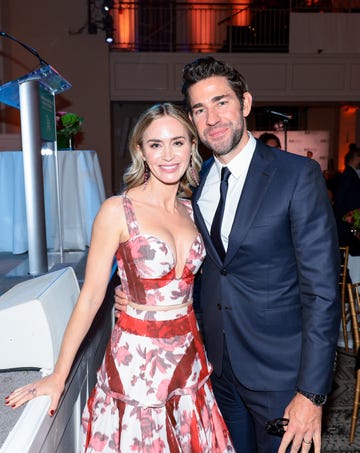 new york, new york september 16 l r emily blunt and john krasinski attend the american institute for stuttering 18th annual gala hosted by emily blunt on september 16, 2024 in new york city photo by dimitrios kambourisgetty images for american institute for stuttering