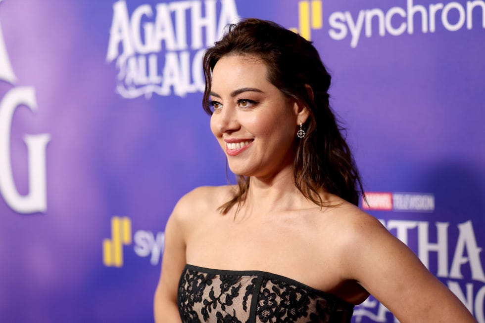 Los Angeles, California, September 16. Aubrey Plaza attends the launch event for Marvel Television's 