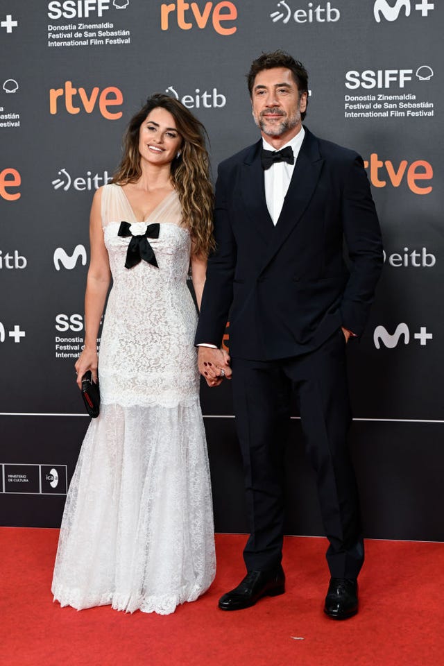 san sebastian, spain september 20 penelope cruz and javier bardem attend the opening ceremony during the 72nd san sebastian international film festival at kursaal, san sebastian on september 20, 2024 in san sebastian, spain photo by carlos alvarezgetty images