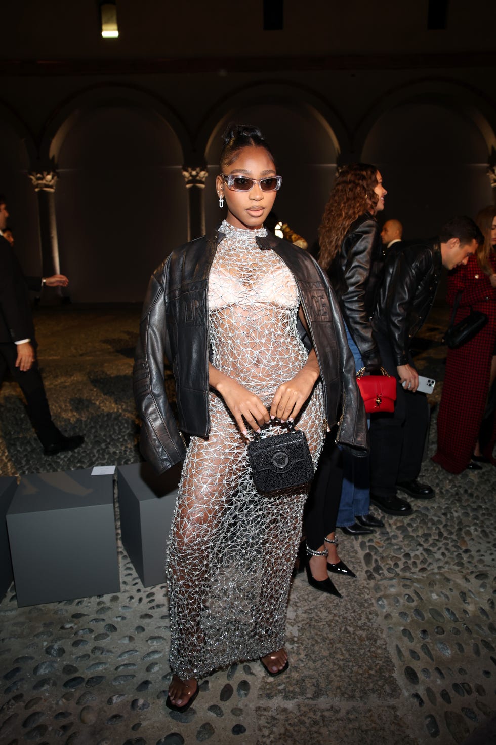 milan, italy september 20 normani attends the versace fashion show during the milan womenswear springsummer 2025 on september 20, 2024 in milan, italy photo by daniele venturelliwireimage