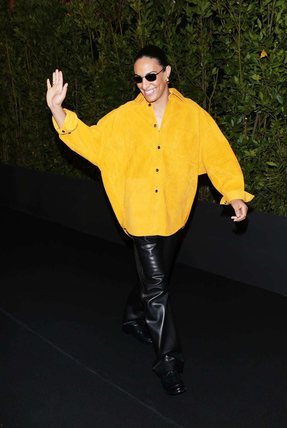 milan, italy september 21 imane khelif attends the bottega veneta summer 25 fashion show during the milan fashion week spring  summer 2025 on september 21, 2024 in milan, italy photo by jacopo m raulegetty images for bottega veneta