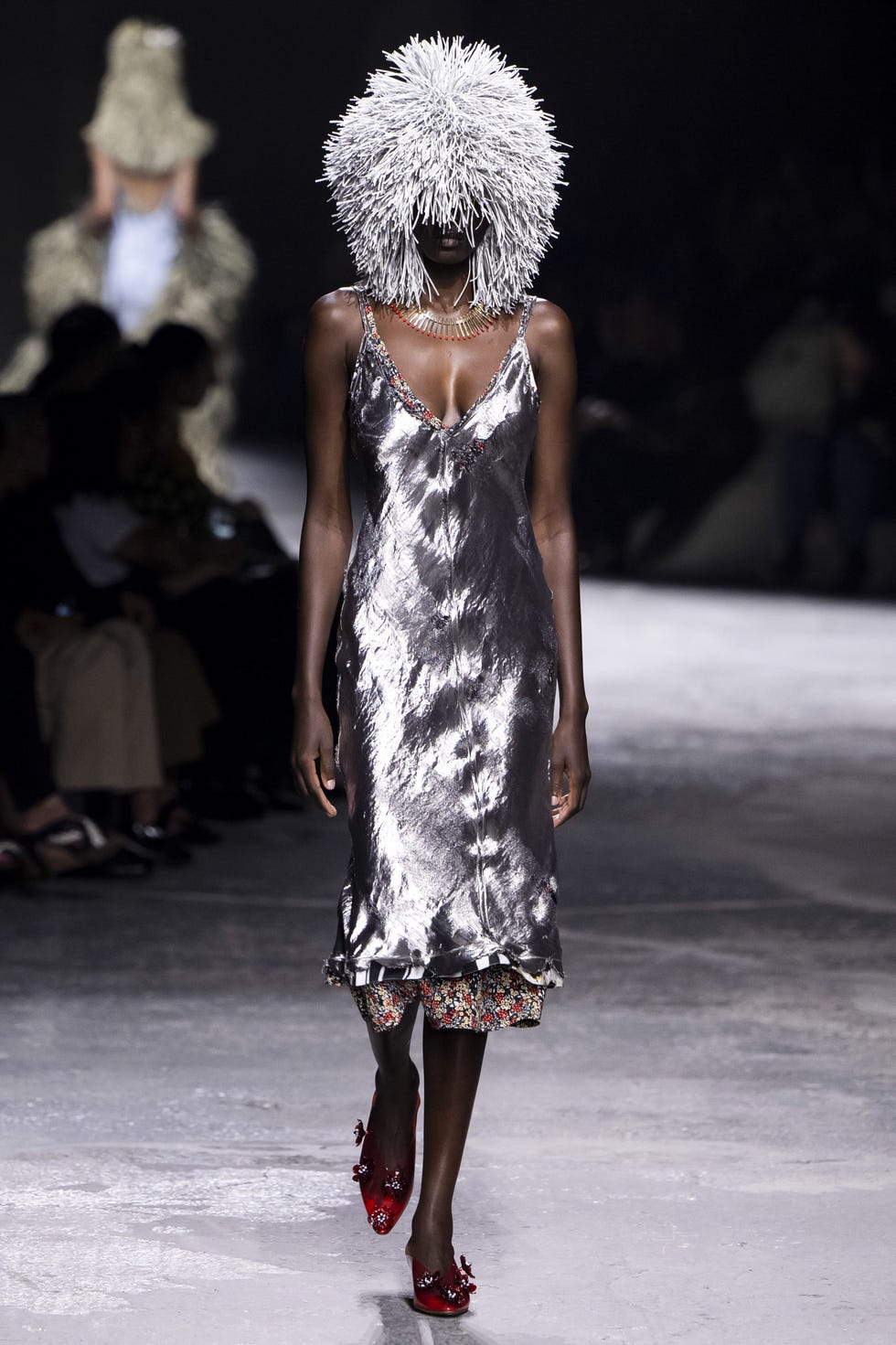 milan, italy september 21 a model walks the runway during the bottega veneta ready to wear springsummer 2025 fashion show as part of the milan fashion week on september 21, 2024 in milan, italy photo by victor virgilegamma rapho via getty images