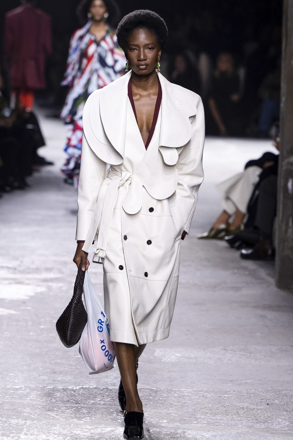 milan, italy september 21 a model walks the runway during the bottega veneta ready to wear springsummer 2025 fashion show as part of the milan fashion week on september 21, 2024 in milan, italy photo by victor virgilegamma rapho via getty images