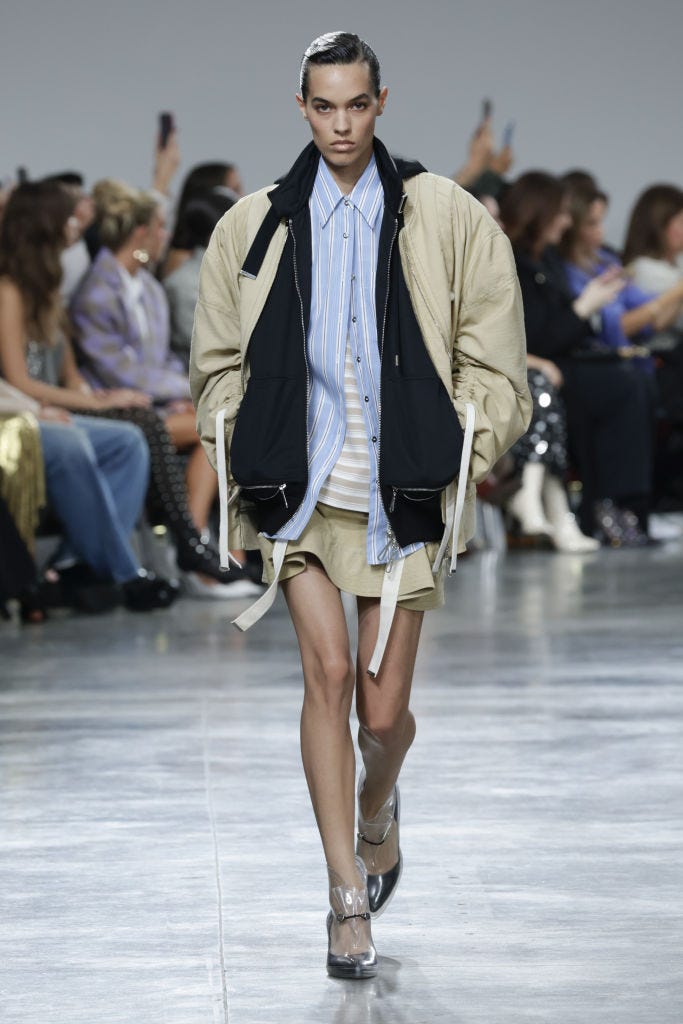 paris, france september 25 a model walks the runway during the paco rabanne ready to wear springsummer 2025 fashion show as part of the paris fashion week on september 25, 2024 in paris, france photo by victor virgilegamma rapho via getty images