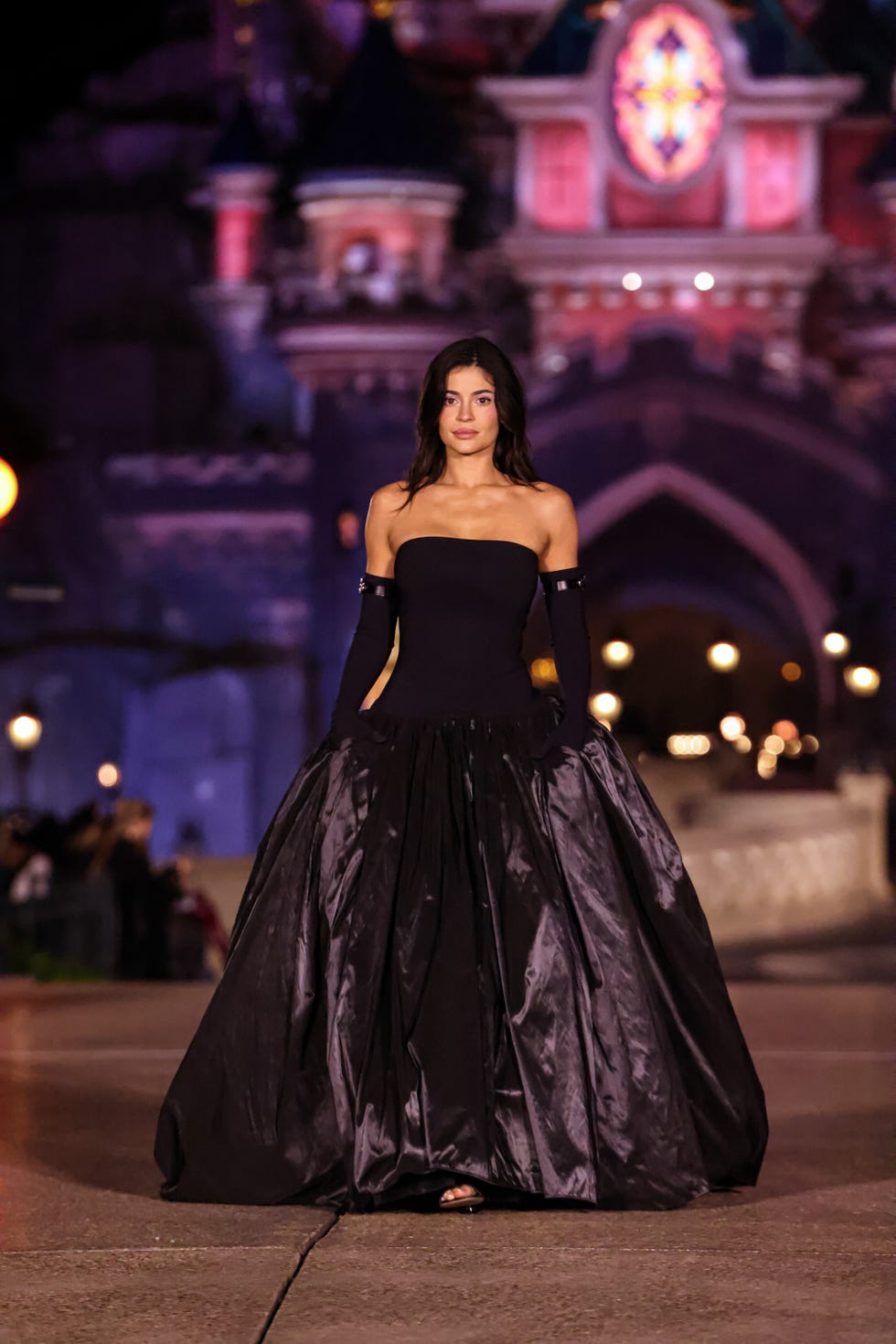 Kylie Jenner walks at the Coperni show at Disneyland Paris