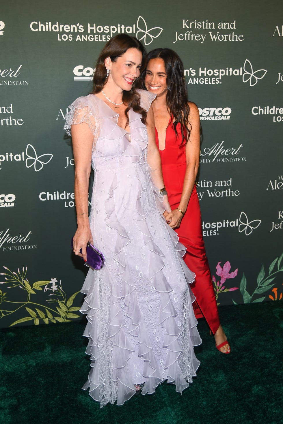 kelly mckee zajfen and meghan, duchess of sussex at the 2024 chla gala held at the la live event deck on october 5, 2024 in los angeles, california photo by alberto rodriguezvariety via getty images