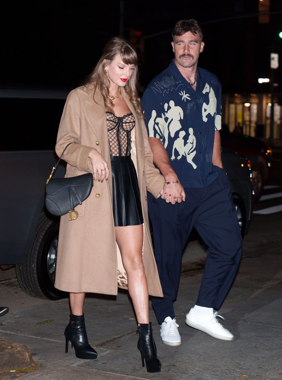 New York, NY October 11, 2024 Taylor Swift and Travis Kelsey are seen in New York City on October 11, 2024 Photo Credit: xnystar maxgc Images