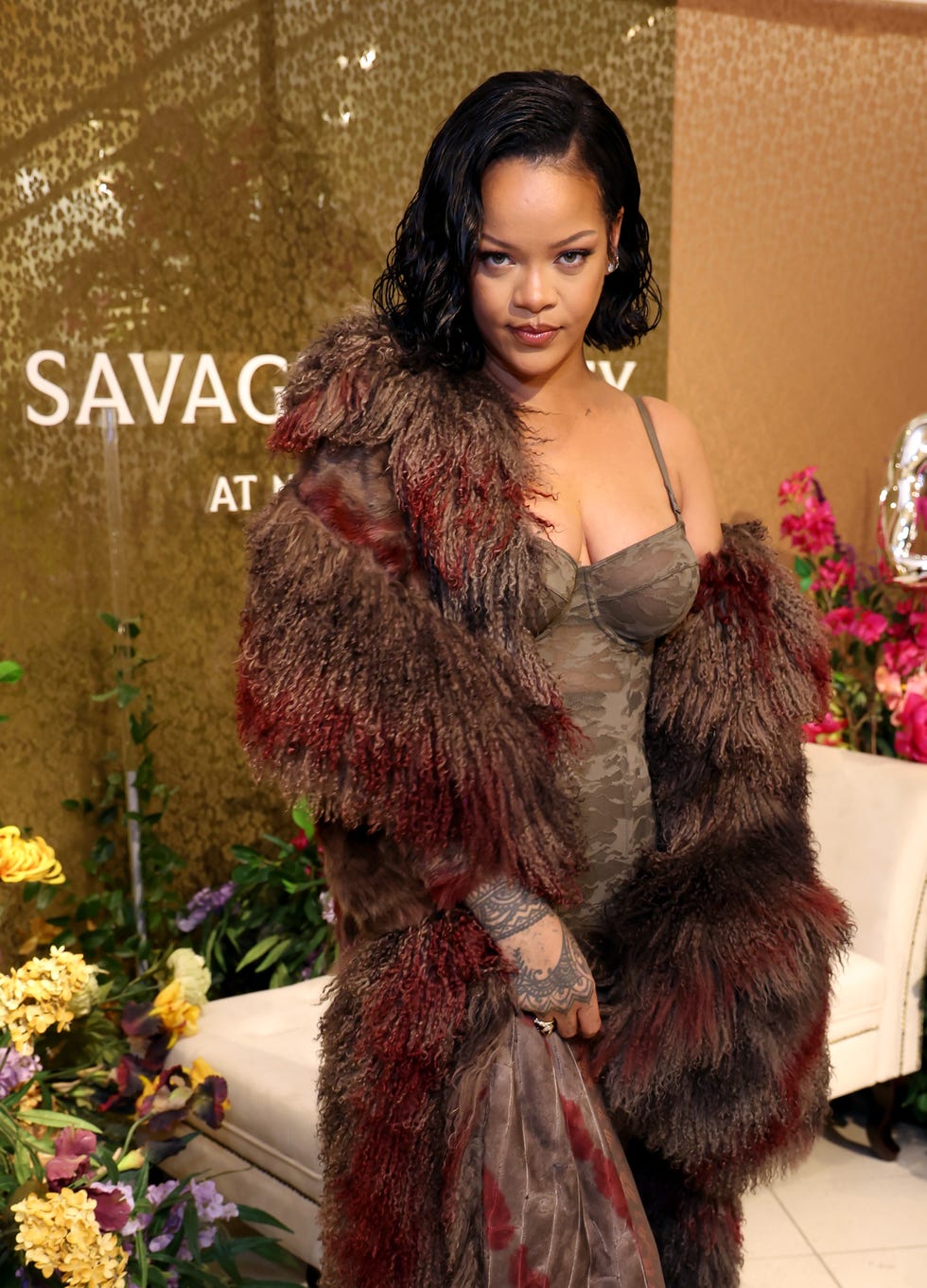 rihanna at the savage x fenty celebrates lavish lace debut at nordstrom event