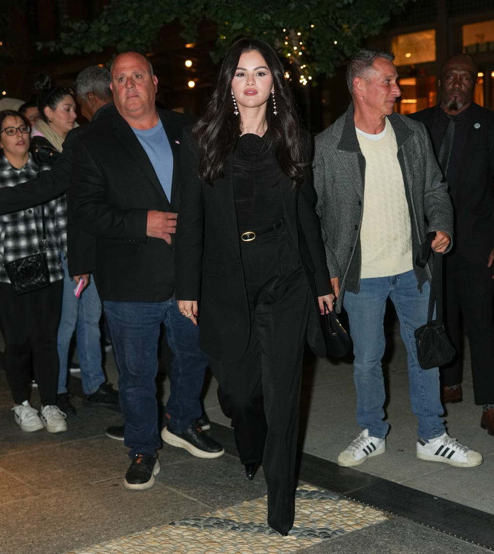 new york, ny october 16 selena gomez is seen on october 16, 2024 in new york city photo by xnystar maxgc images