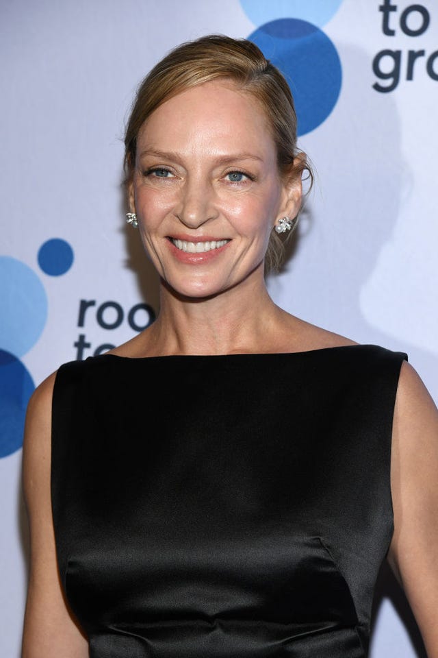 uma thurman at the room to grows annual new york city gala at the ziegfield ballroom on october 22, 2024 in new york, new york photo by kristina bumphreyvariety via getty images