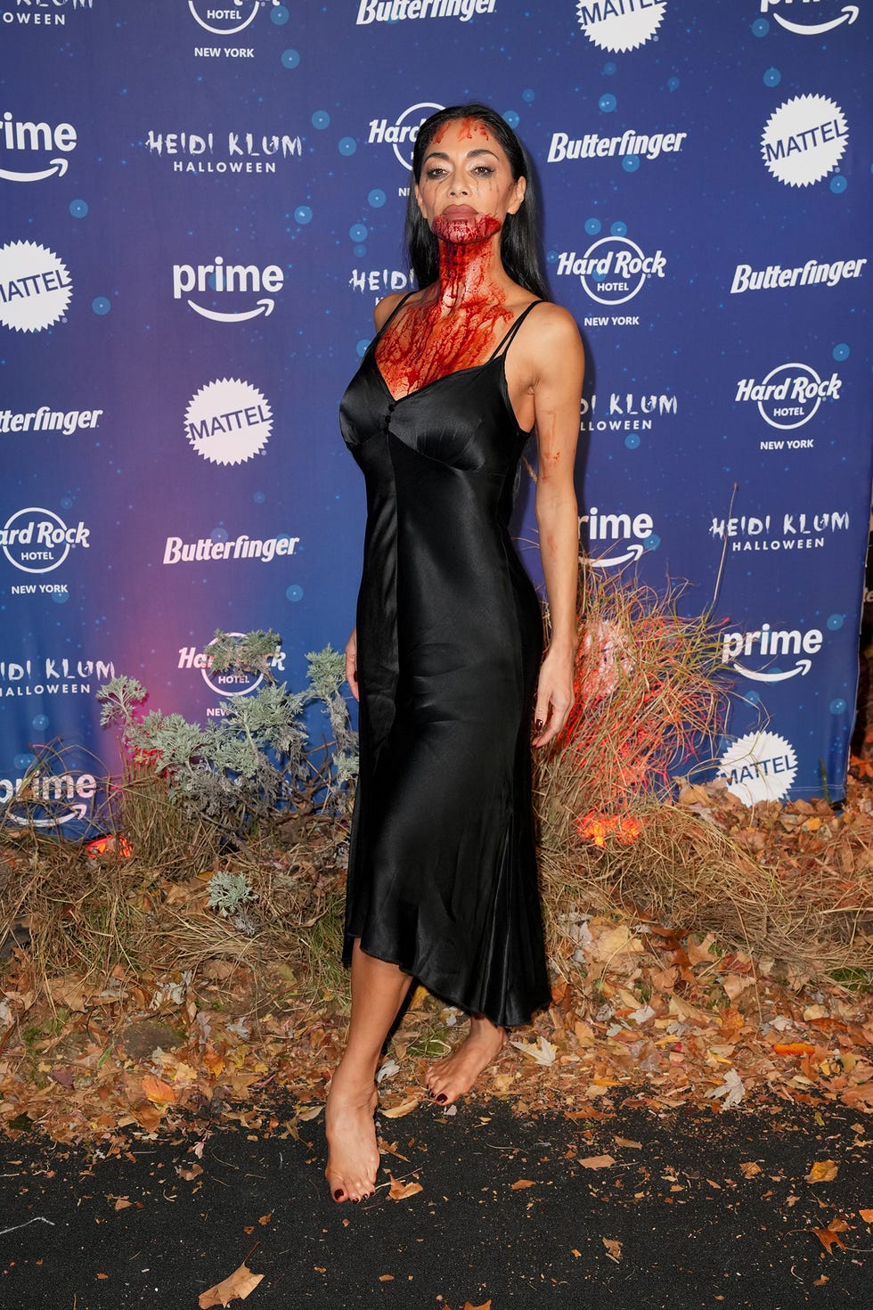 nicole scherzinger at heidi klum's 23rd annual halloween party held at the hard rock hotel new york on october 31, 2024 in new york, new york photo by john nacionwwd via getty images