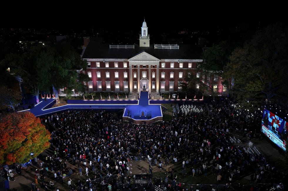 attendees during an election night event with us vice president kamala harris, not pictured, in washington, dc, us, on tuesday, nov 5, 2024 the 2024 presidential campaign was marked by two assassination attempts, a candidate switch, divisive rhetoric and warnings about the fate of democracy photographer tasos katopodisgetty imagesbloomberg via getty images
