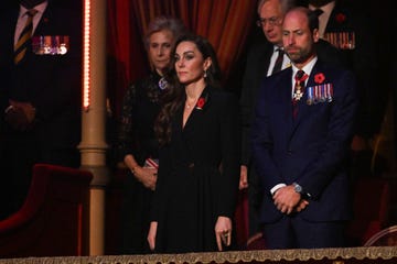 london, england november 9 britains catherine, princess of wales l and prince william, prince of wales r attend the royal british legion festival of remembrance at the royal albert hall on november 9, 2024 in london, england photo by chris j ratcliffe wpa poolgetty images