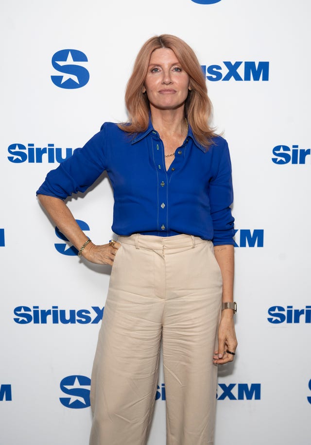 new york, new york november 13: sharon horgan visits the siriusxm studios on november 13, 2024 in new york city. (photo by noam galai/getty images)