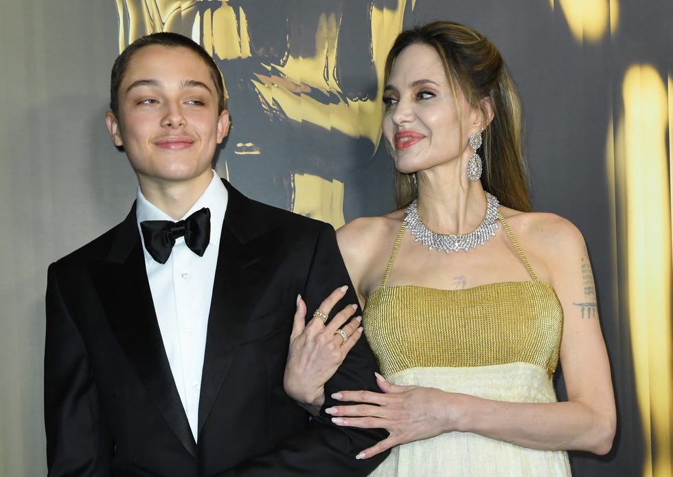 topshot us actress angelina jolie and her son knox jolie pitt arrive for the academy of motion picture arts and sciences 15th annual governors awards at the ray dolby ballroom in los angeles on november 17, 2024 photo by valerie macon afp photo by valerie maconafp via getty images