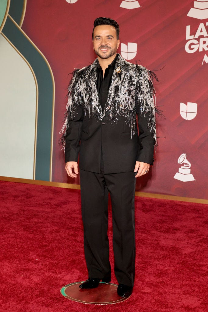 miami, florida november 14 editorial use only luis fonsi attends the 25th annual latin grammy awards at kaseya center on november 14, 2024 in miami, florida photo by dia dipasupilgetty images