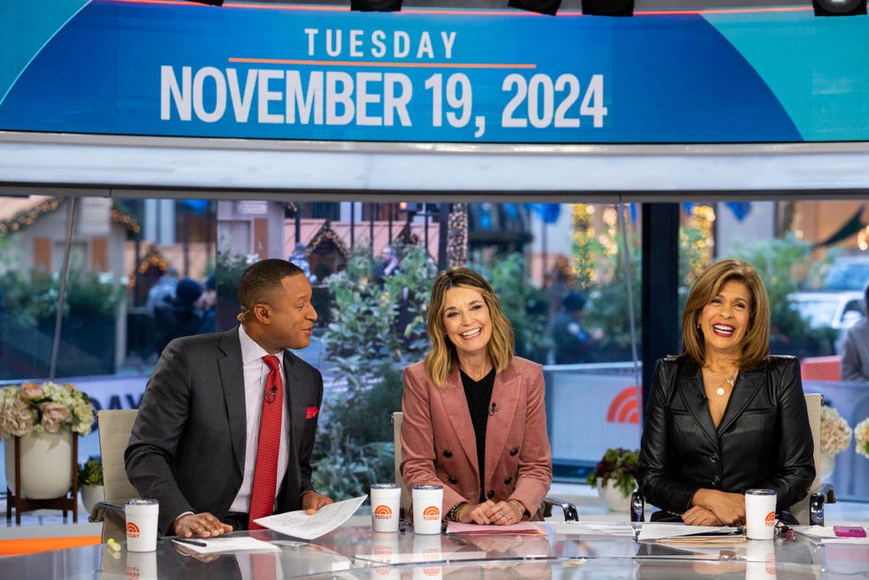 today pictured craig melvin, savannah guthrie and hoda kotb tuesday 19 november 2024