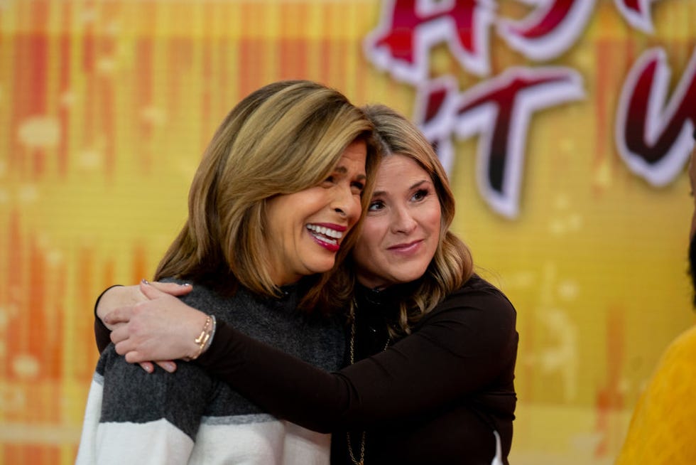 today pictured hoda kotb and jenna bush chins thursday november 21, 2024