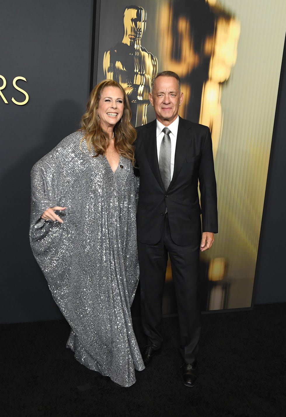 rita wilson and tom hanks at governors awards