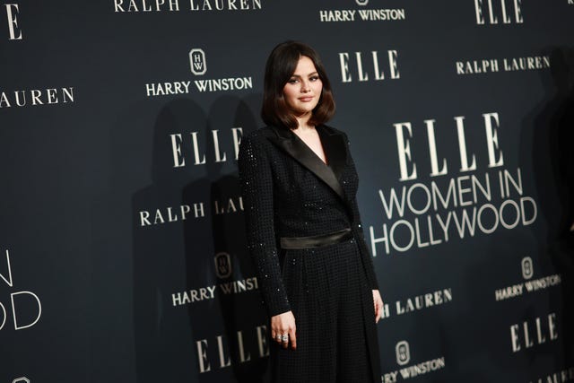 los angeles, california november 19 selena gomez, wearing ralph lauren, attends elles 2024 women in hollywood celebration presented by ralph lauren, harry winston and tiktok at four seasons hotel los angeles at beverly hills on november 19, 2024 in los angeles, california photo by matt winkelmeyergetty images for elle