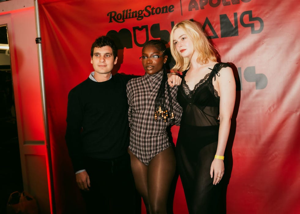 gus, wenner, doechii, elle fanning at rolling stone x sonestas musicians on musicians held at the apollo theater on november 22, 2024 in new york, new york photo by ye fanrolling stone via getty images