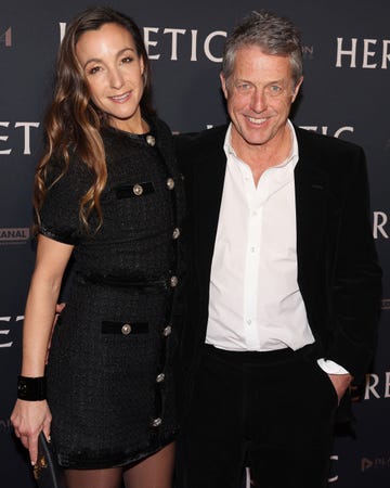 anna eberstein and hugh grant at the heretic premiere