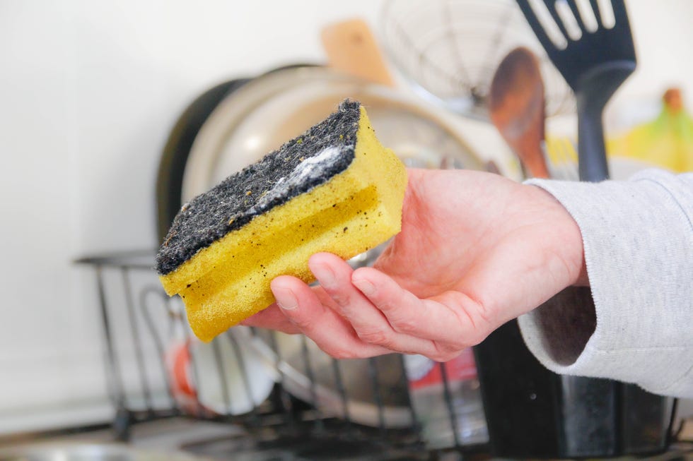 dirty cleaning sponge