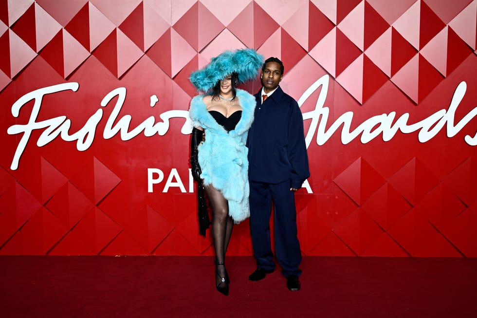 london, england december 02 rihanna and a$ap rocky attend the fashion awards 2024 presented by pandora at the royal albert hall on december 02, 2024 in london, england photo by gareth cattermolegetty images for bfc