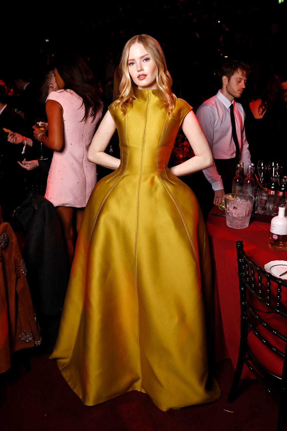 ellie bamber at the british fashion awards