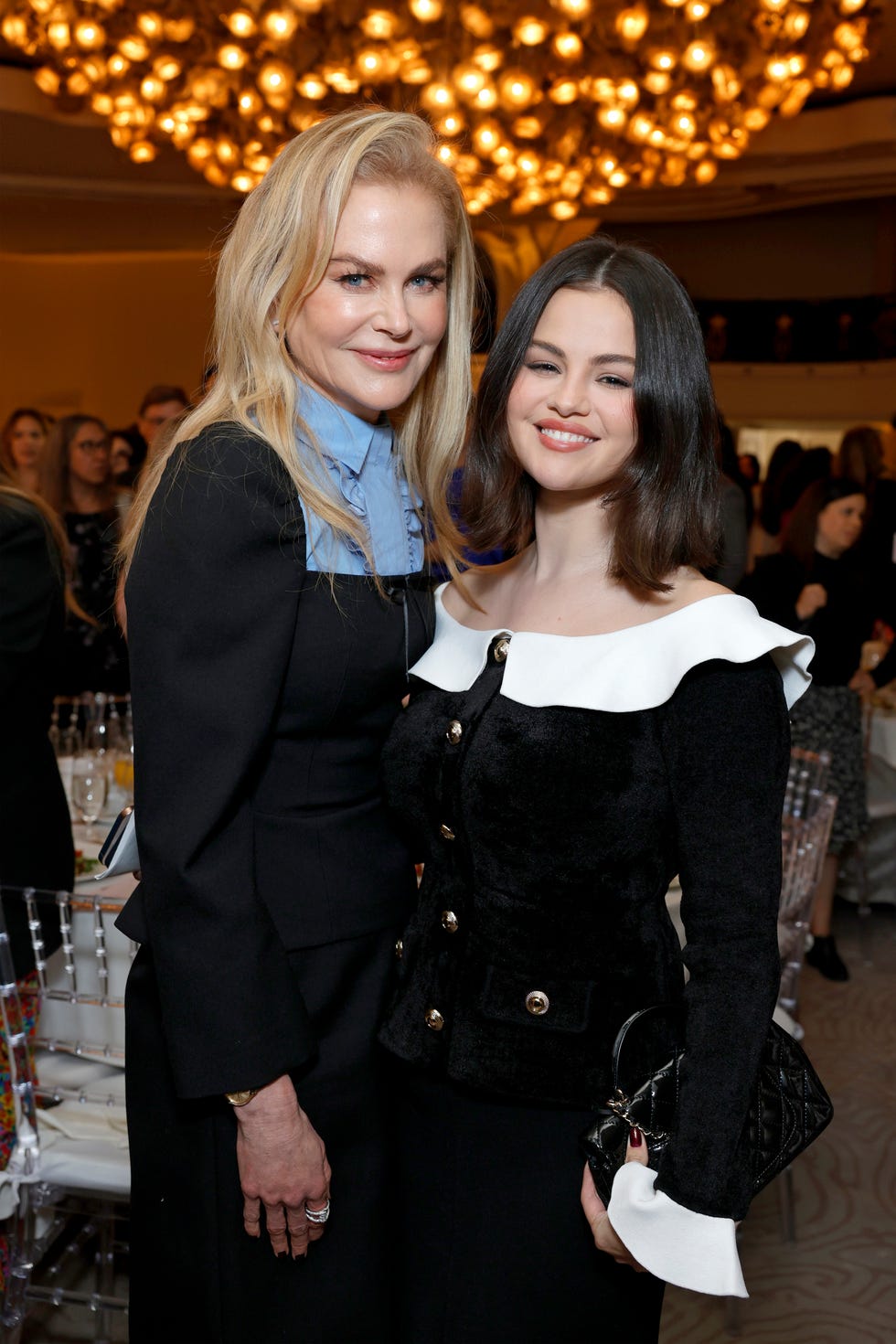 selena gomez and nicole kidman at the hollywood reporter women in entertainment 2024