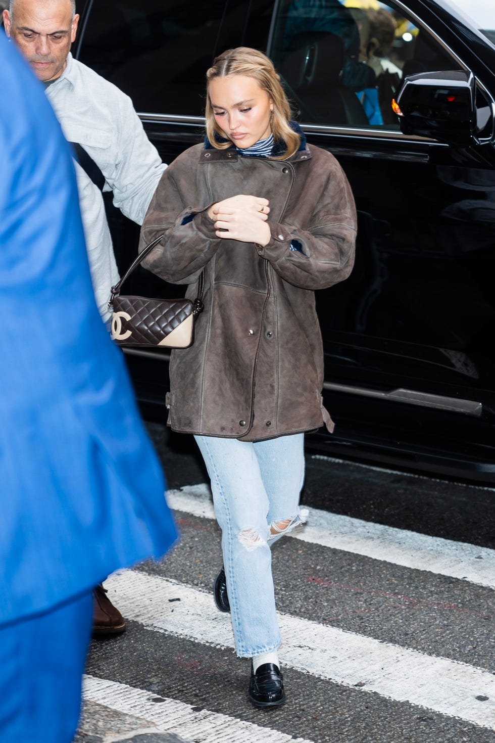 new york, new york december 17 lily rose depp is seen in midtown on december 17, 2024 in new york city photo by thestewartofnygc images