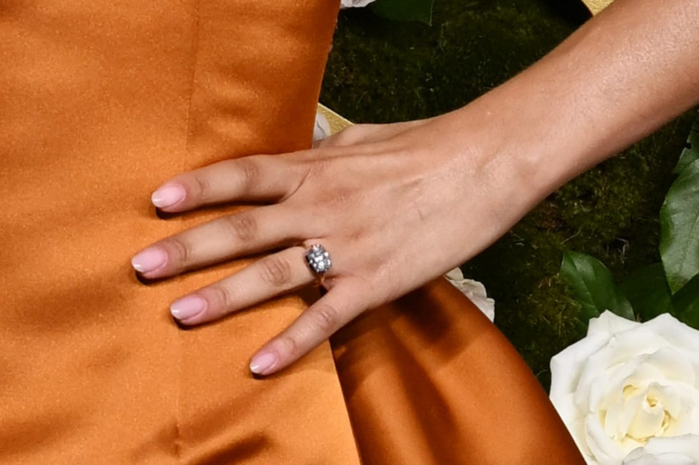 a close-up of Zendaya's ring