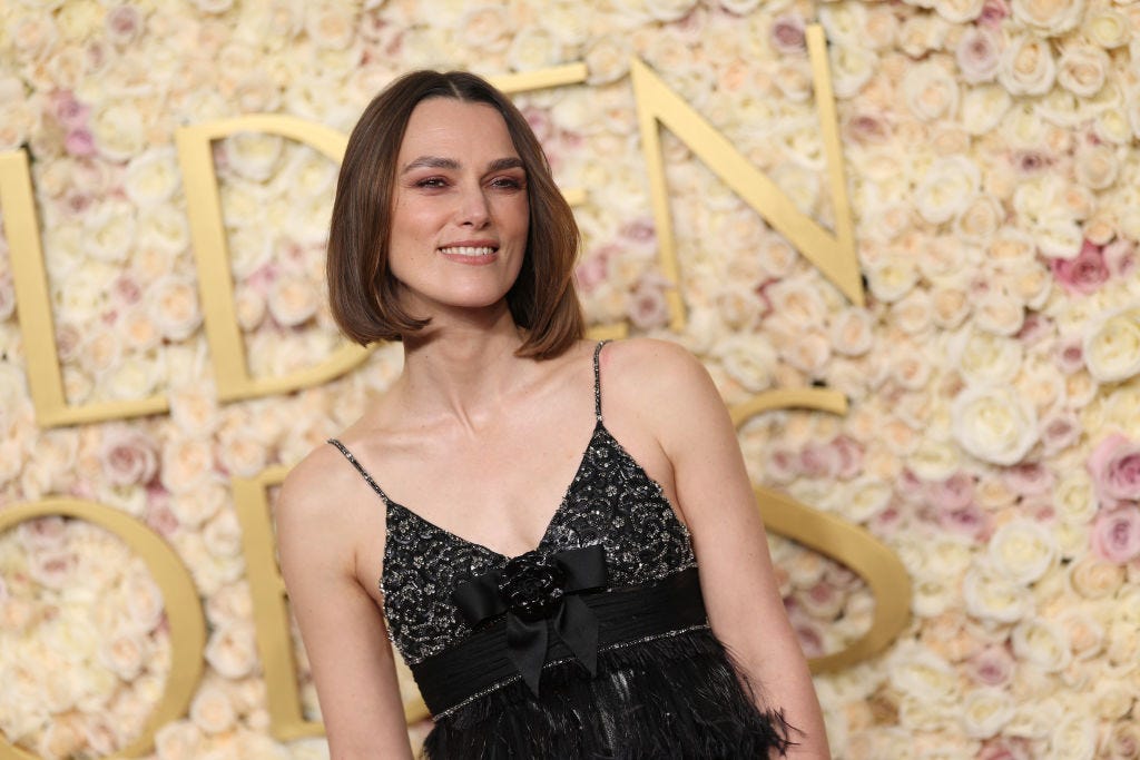 Keira Knightley's 2025 Golden Globes Slip Dress Is Anything But Simple