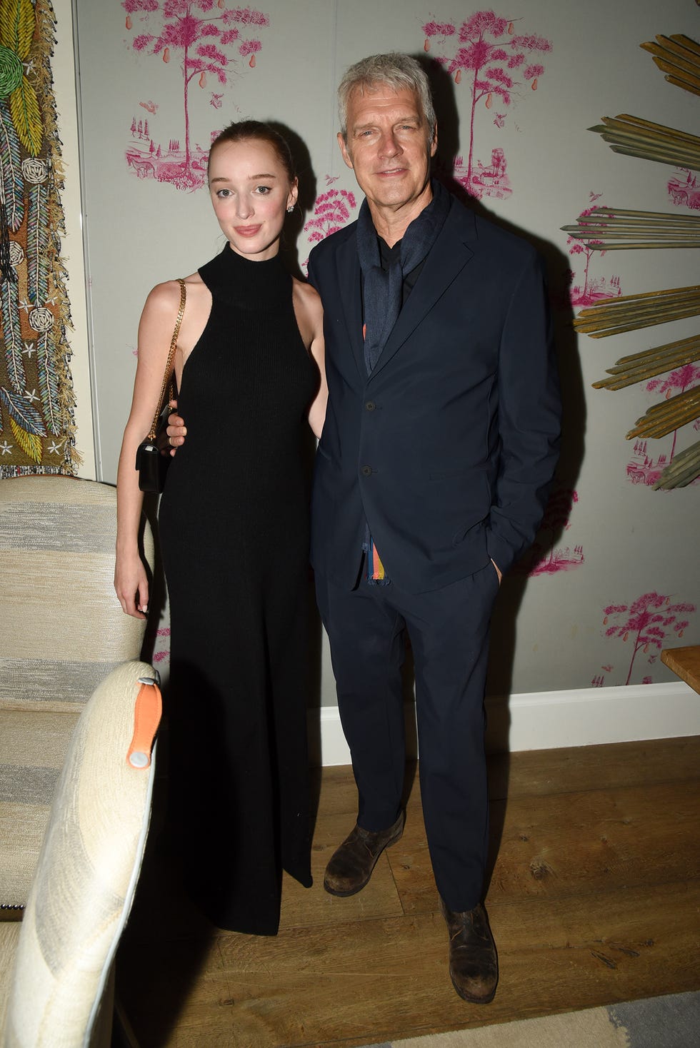 phoebe dynevor, neil burger at the inheritance special screening held at crosby street hotel on january 16, 2025 in new york, new york photo by steve eichnervariety via getty images