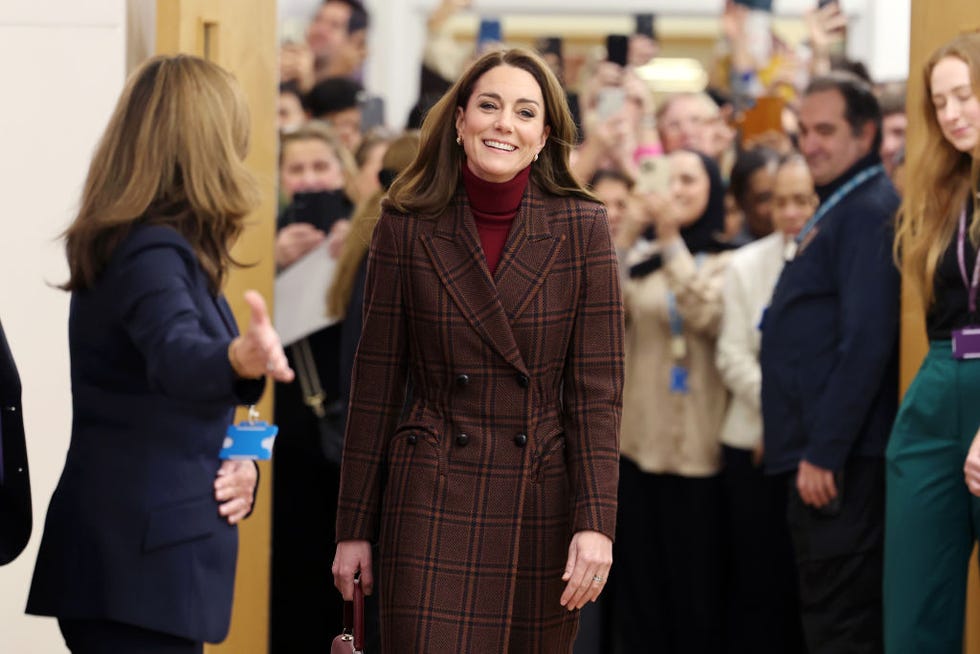 london, england january 14 catherine, princess of wales during a visit to the royal marsden hospital on january 14, 2025 in london, england