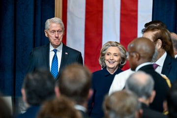 washington, dc january 20 former president bill clinton and former first lady hillary clinton attend the inauguration of us president elect donald trump in the us capitol rotunda on january 20, 2025 in washington, dc donald trump takes office for his second term as the 47th president of the united states photo by kenny holston poolgetty images