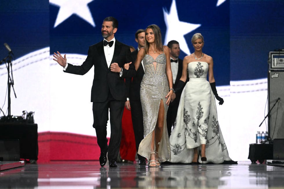 Sons of Us President Donald Trump Eric Trump II, son Donald Trump Jr. L, and daughter Ivanka Trump attend the Liberty Inaugural Ball in Washington, DC on January 20, 2025. r, granddaughter Kai Madison Trump, photo by Jim Watson afp photography watsonafp via Getty Images