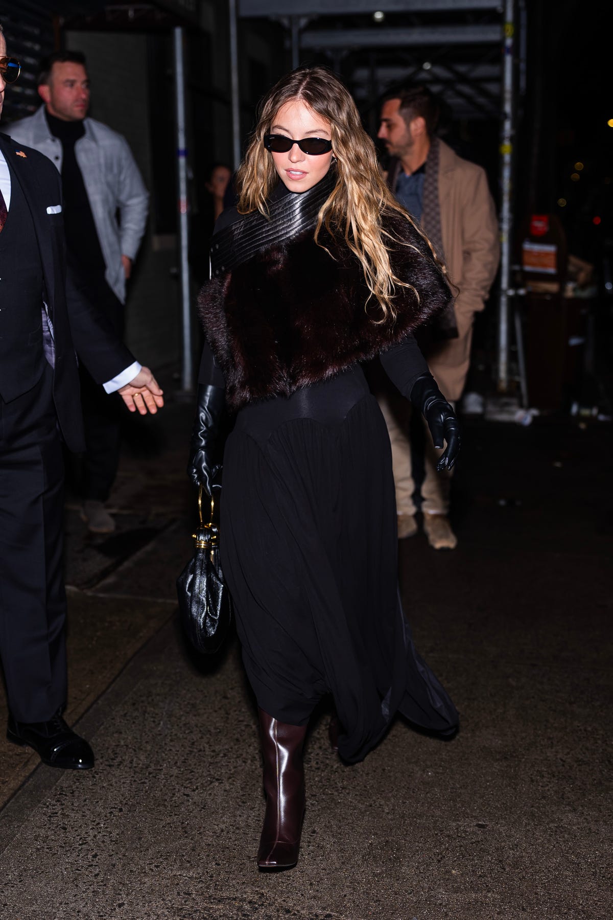 Sydney Sweeney Is the Epitome of Chic in a Fabulous Fur Stole