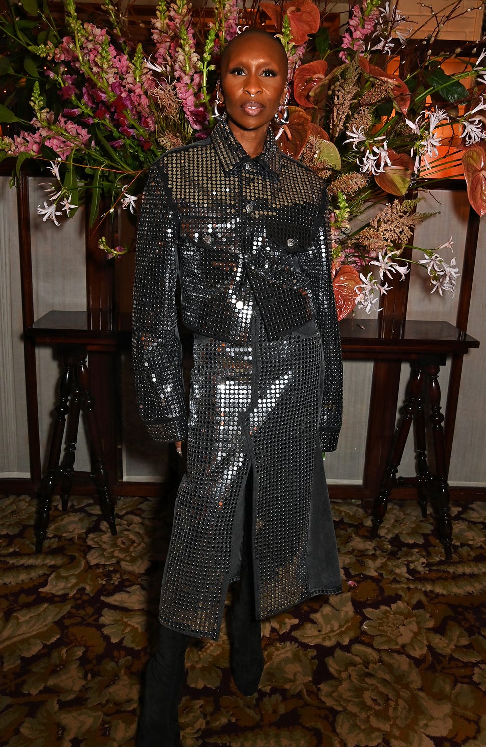 london, england january 22 cynthia erivo attends a lunch reception with special guests cynthia erivo and ariana grande on january 22, 2025 in london, england photo by dave benettgetty images for universal